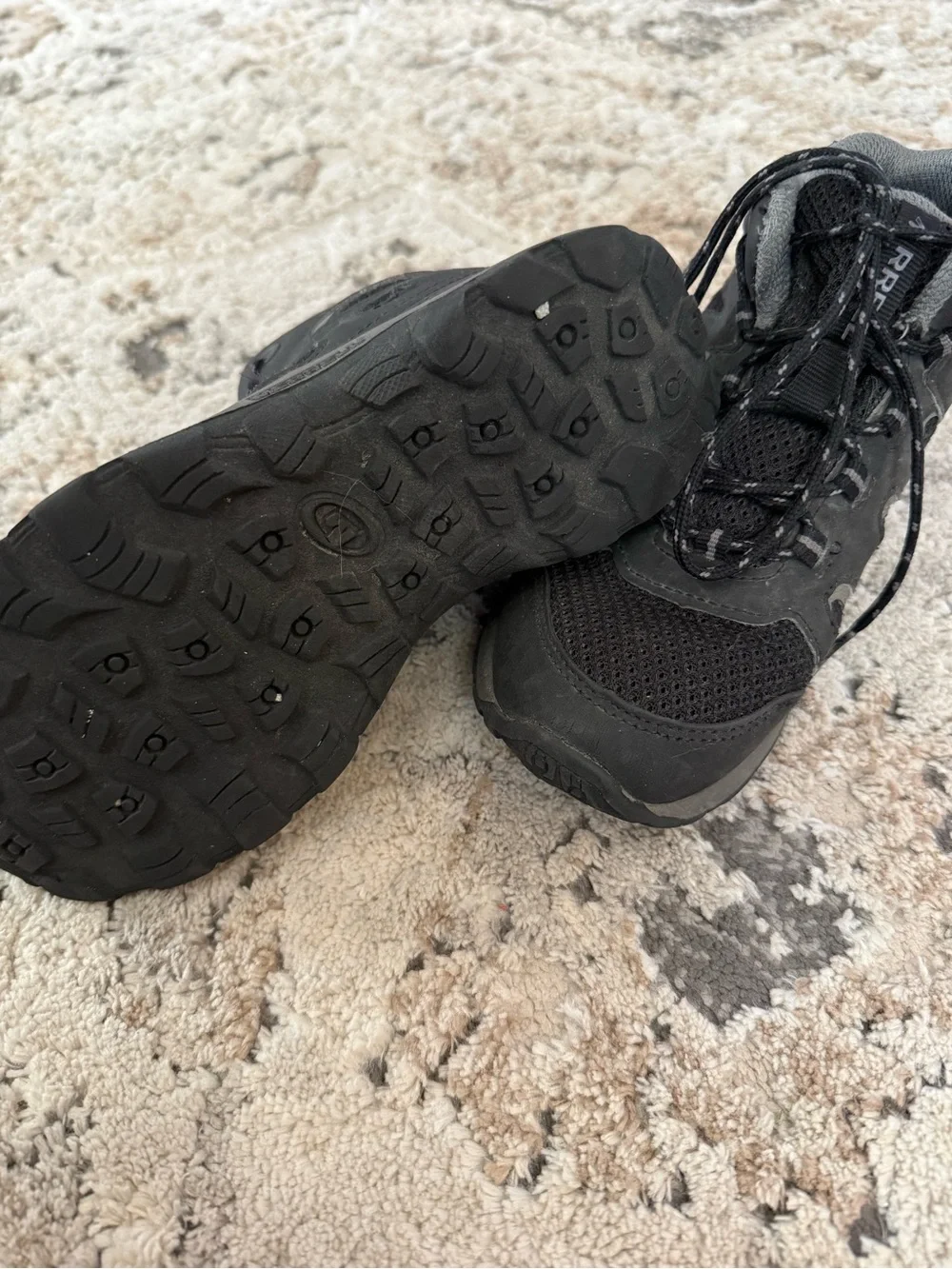 Merrell Kids Black and Gray Hiking Boots